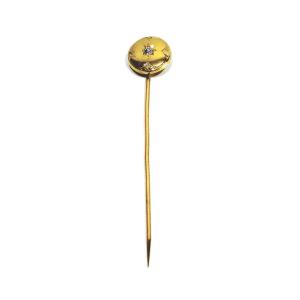 Gold And Diamond Tie Pin