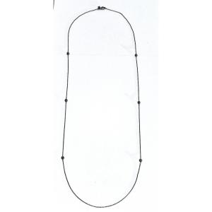 David Yurman - Long Necklace In Silver And Diamonds