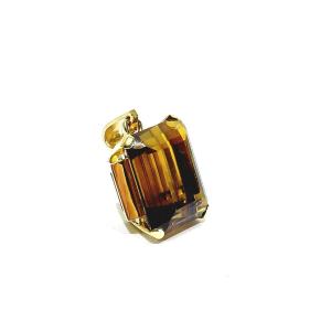 Rose Gold And Citrine Pendant