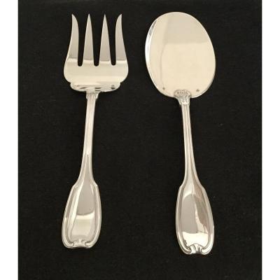 Hénin Et Cie - Silver Fish Service Cutlery