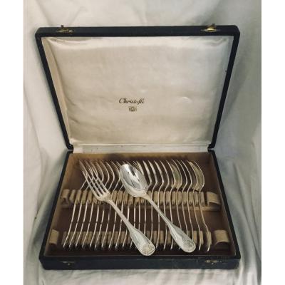 12 Christofle Vendôme Dessert Cutlery