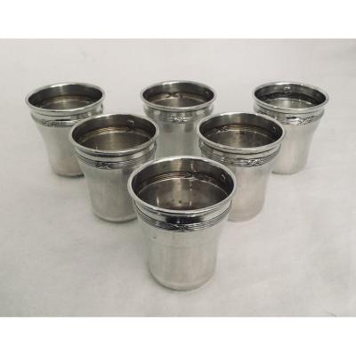 Charles Vincent - 6 Silver Goblets 