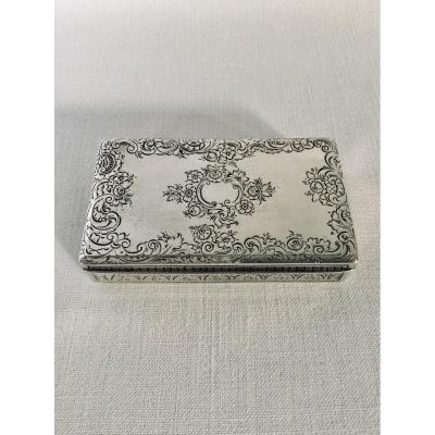 Austro-hungarian Sterling Silver Box 1840