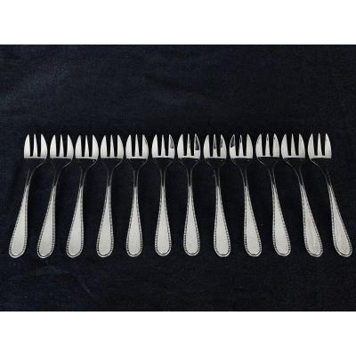 12 Pearl Oyster Forks