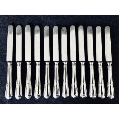 12 Christofle Dessert Knives