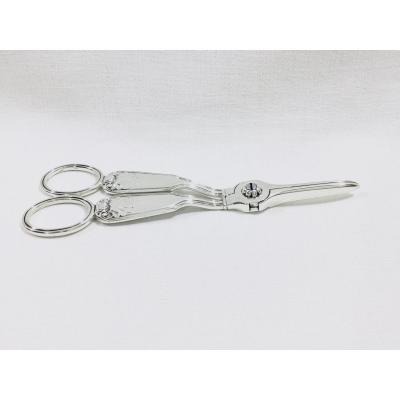 England - Sterling Silver Grape Scissors With A Crest