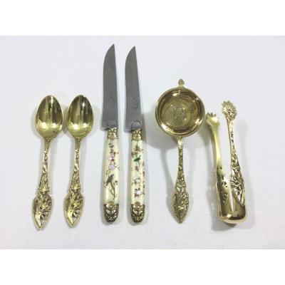 Robert Linzeler - Art Nouveau Mignardise Tea Set