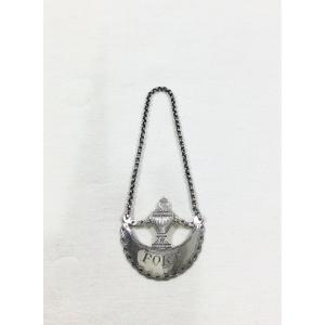 London - Silver Carafe Label "port"