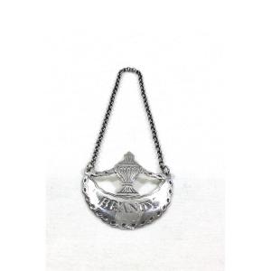 London - Silver “brandy” Decanter Label