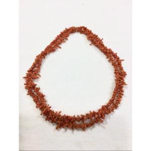 Red Coral Long Necklace