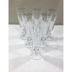 Saint Louis - Set Of 6 Champagne Flutes