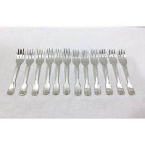 12 Shell Model Cake Forks