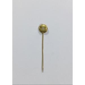 Gold And Diamond Tie Pin