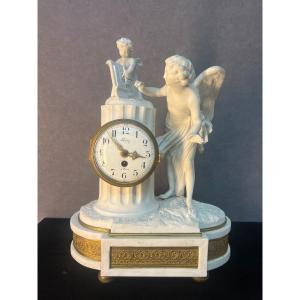 Beautiful 18th Century Pendulum Clock, Leroy In Paris Signed Noel Sailly, In Sèvres