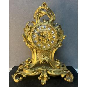 Lemerle Charpentier, Bronze Worker In Paris In The 19th Century, Cartel-type Clock In The Rocaille Style