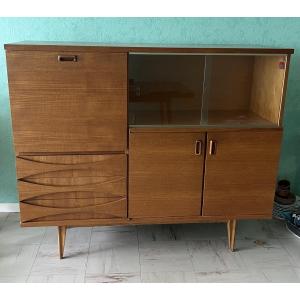 Scandinavian Style Furniture, Brand "eros" In Light Teak, Circa 1960