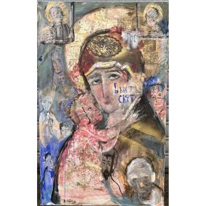 Zwy Milshtein Oil On Canvas 