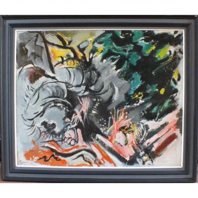 Oil On Canvas Edouard Pignon 62