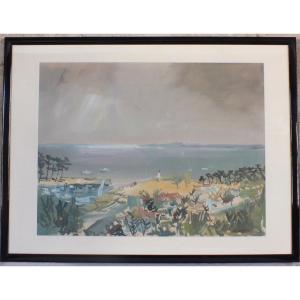 Gouache Watercolor Jg Carrere Cap Ferret