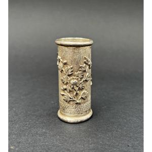 Antique Chinese Silver Opium Tool Container