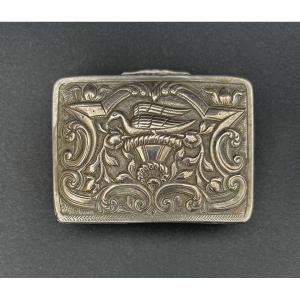 Silver Snuff Box  Ottoman Empire XIX Century