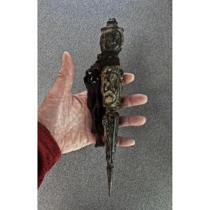 Important Antique Buddhist Ritual Dagger Phurba Nepal
