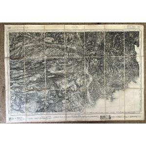 Antique Map Of Nice Rouillard Côte d'Azur Niçoise