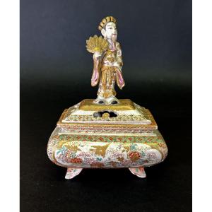 Japanese Satsuma Koro Meiji Period Incense Burner