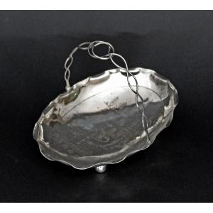 Antique Chinese Export Silver Basket Hong Kong Maker Hallmarked Island Pagoda Sailing Junk