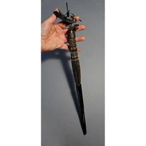 Important Ancient Dagger Nepalese Buddhist Ritual Jhankri Shamans Phurba Kila 