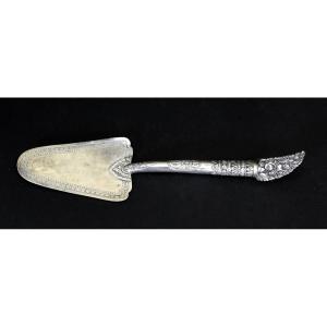 Antique Cambodian  Silver Cake Slice Pastry Server