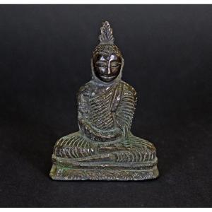 Antique Bronze Meditation Buddha Ceylon Sri Lanka 19th Century