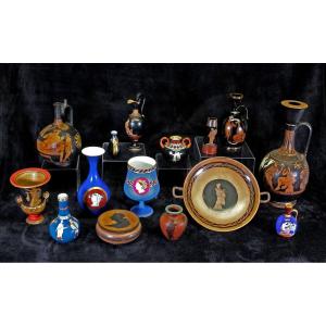 Collection Of Antique Ceramics From The Grand Tour Ancient Greece 15 Pieces Antiquities