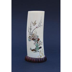 Exquisite Japanese Shibiyama Vase - 19th Century - Signed