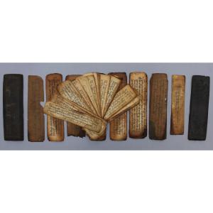 Ancient Tibetan Manuscript, Sacred Sutras Of Buddhist Monasteries