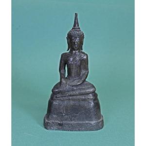 Antique Silver Alloy Buddha, Laos 17th/18th Century