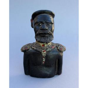 Antique Terracotta Portrait Bust Of A South African Zulu Chief