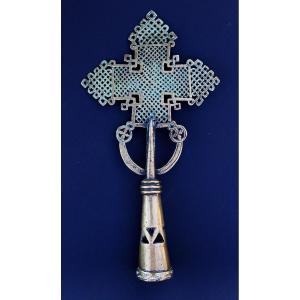 Antique Ethiopian Christian African Coptic Processional Cross
