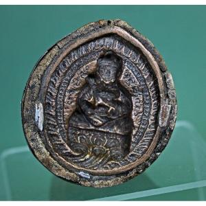 Antique Tibetan Buddhist Mold For Tsa Tsa
