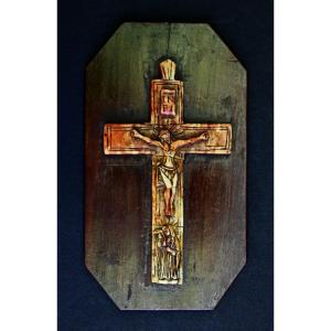 Antique Soapstone Crucifix European? Chinese? Goan?