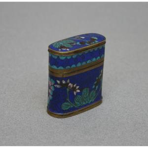 Antique Chinese Cloisonne Opium Box