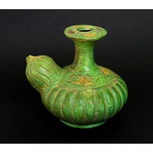 Antique Chinese Kendi Ceramic, Sancai, Ming Period, 16th Century
