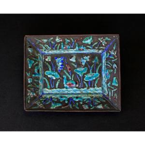 Antique Chinese Enamel Tray