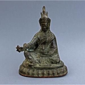 Padmasambhava Guru Rinpoche Antique Tibetan Bronze. Tibet. Buddhist. Buddha.
