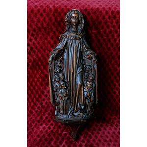 Antique Carved Wooden Virgin Mary