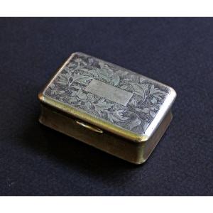 Chinese Export Silver Snuff Box, Mok Kong, Canton, Late C19th