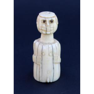 Colonial Trade Ivory Figurine, Loango Coast, Late 19th Century