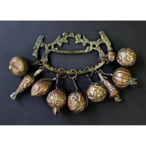 Antique Brazilian Balangandã – Afro-brazilian Amulet From Bahia, 19th Century (era Of Slavery)