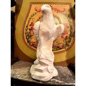 Eagle In Plaster On Its Mound