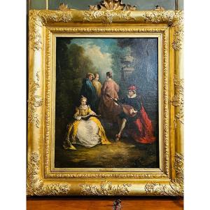 English School Country Scene, Late 18th Century